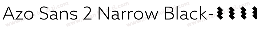 Azo Sans 2 Narrow Black字体转换
